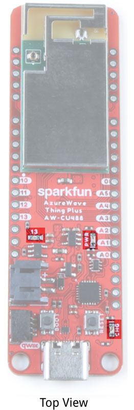 AzureWave AW-CU488 LEDs