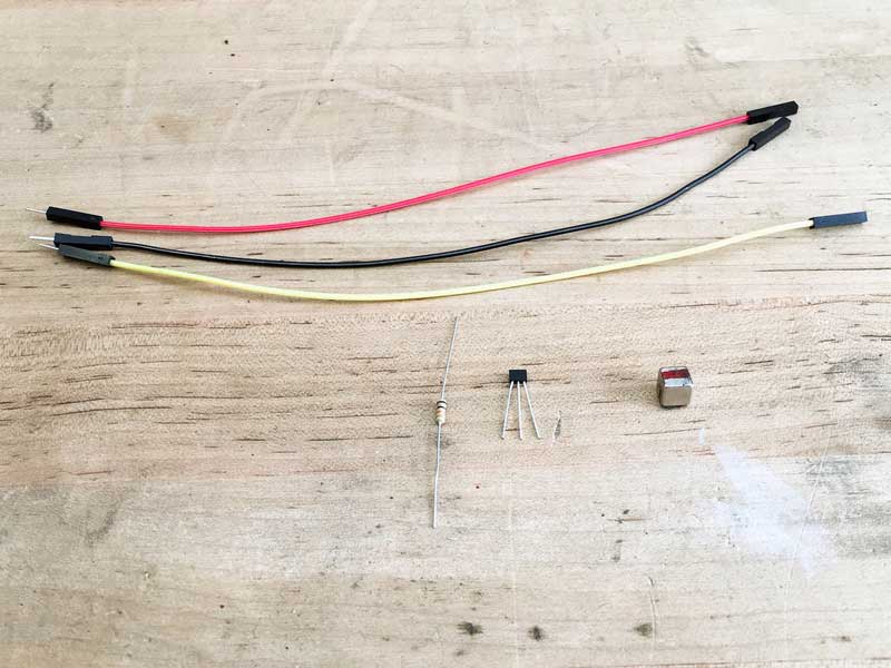 Build the sensor harness with 3 of the jumper wires