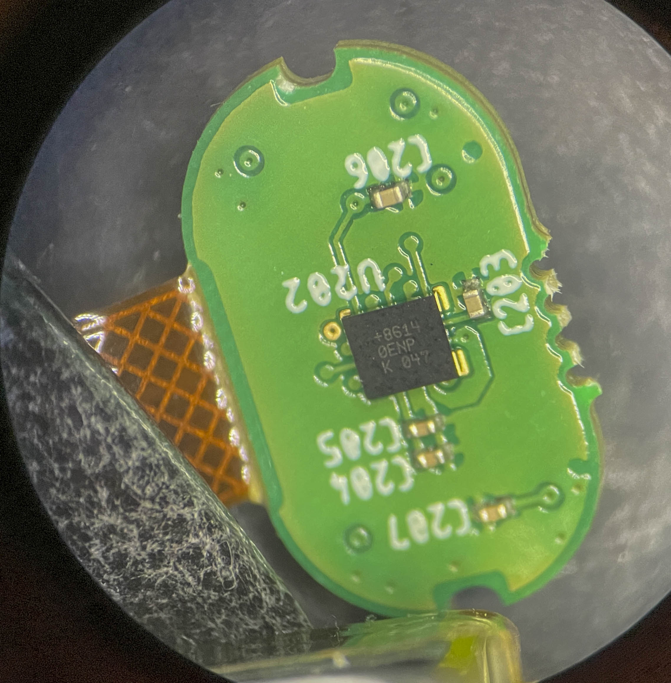 back of pulse oximetry pcb