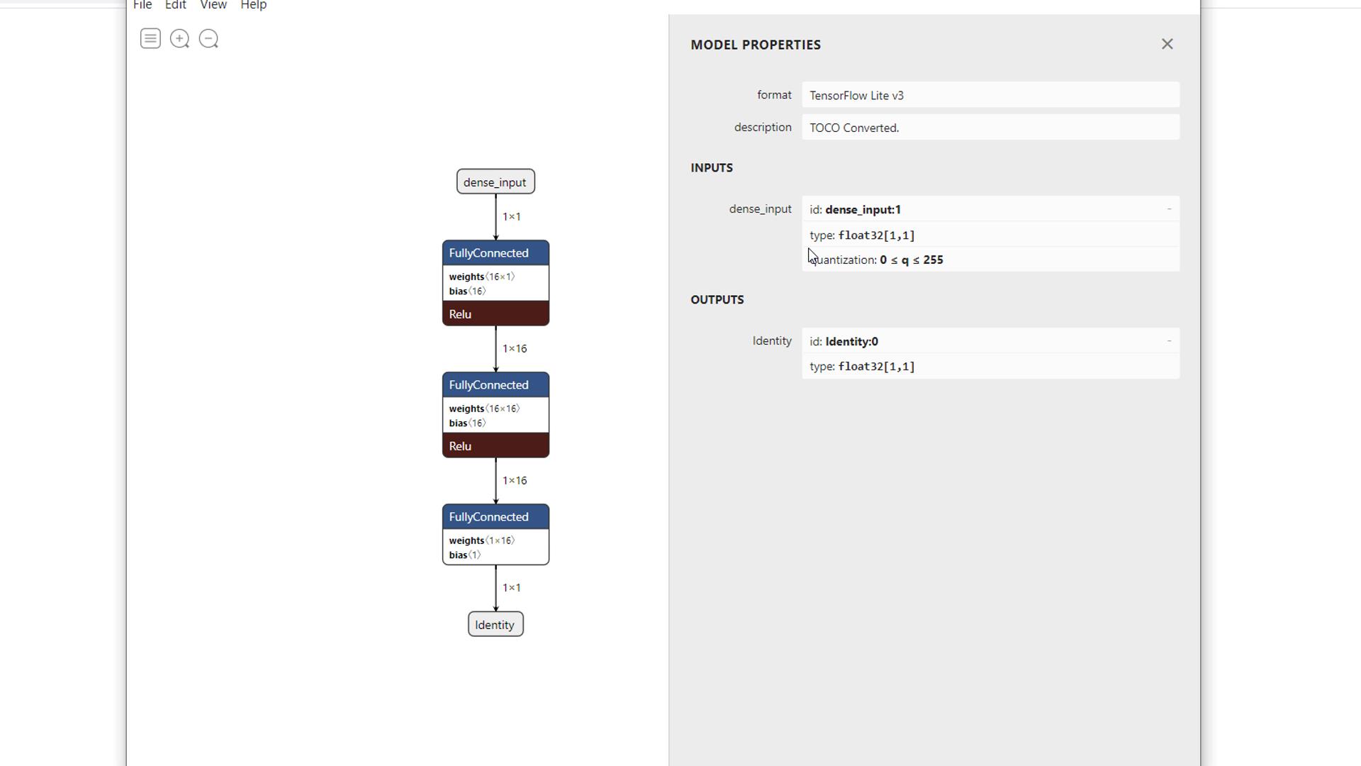 Inspect model with Netron