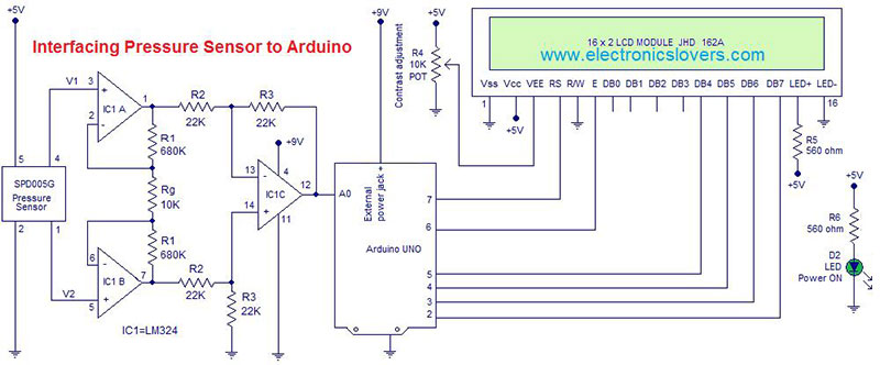 Interfacing Pressure Sensor to Arduino