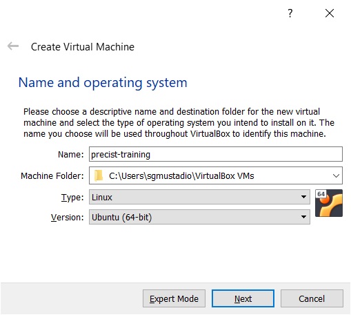 Configure virtual machine