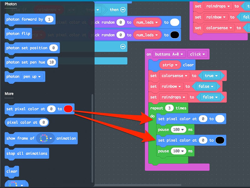 leds-makecode-blink