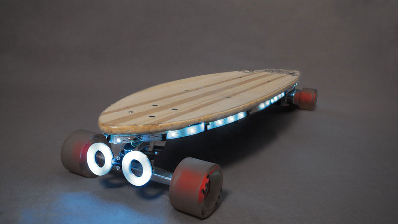 Slide the switch on and light up your skate session