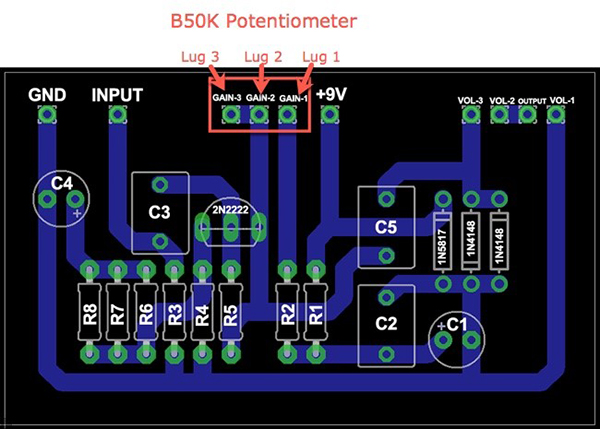 Refer to the board diagram 