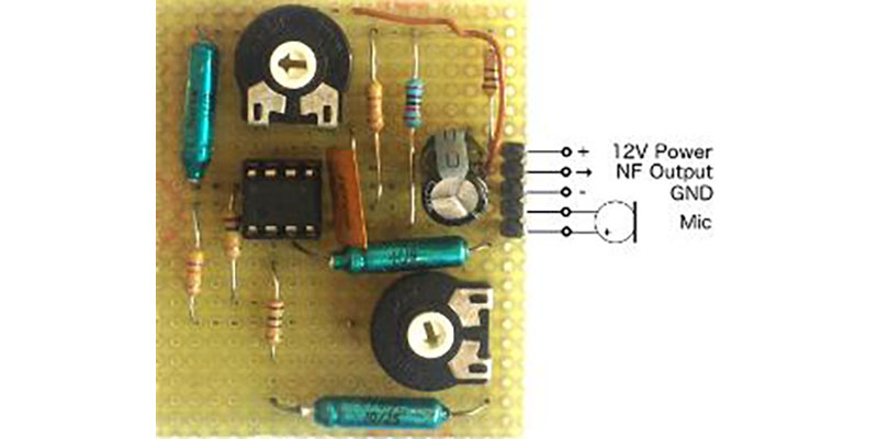 Electret-Mic DIY Pre-Amplifier Using OPAmp