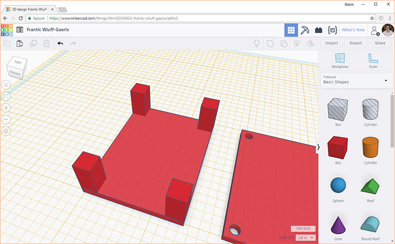 Duplicate box 3 times/align each in a different corner