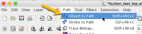 Select that text; select Path > Object to Path 