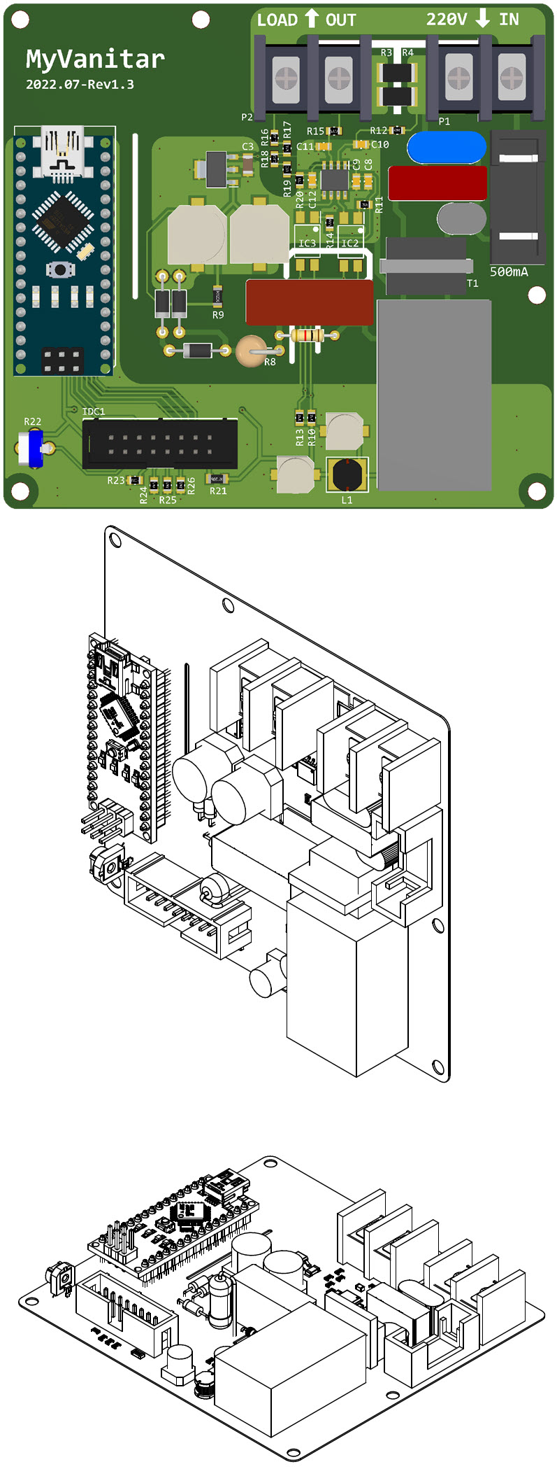 Digital AC Energy Meter Circuit 3