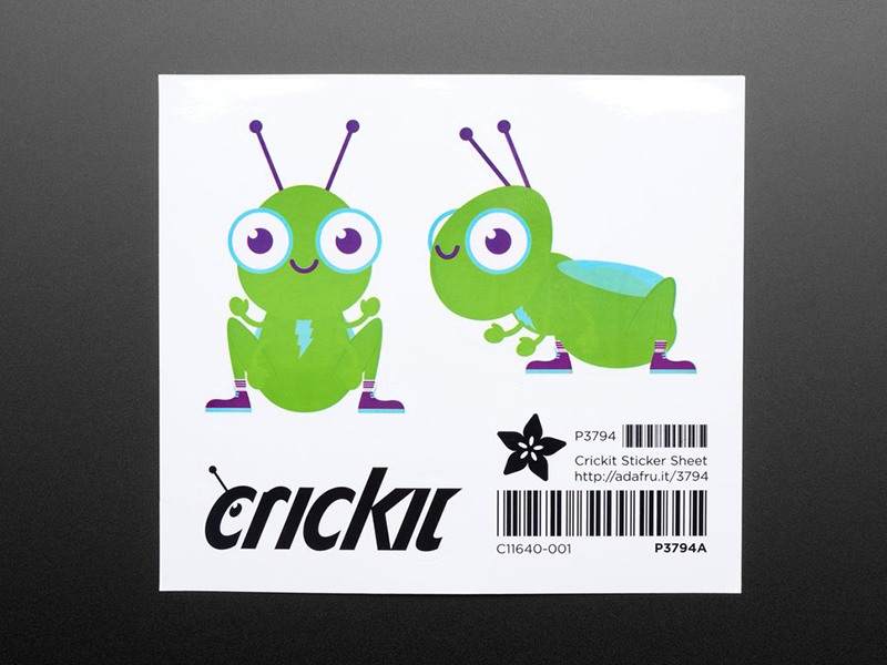 Adafruit Crickit Sticker Sheet