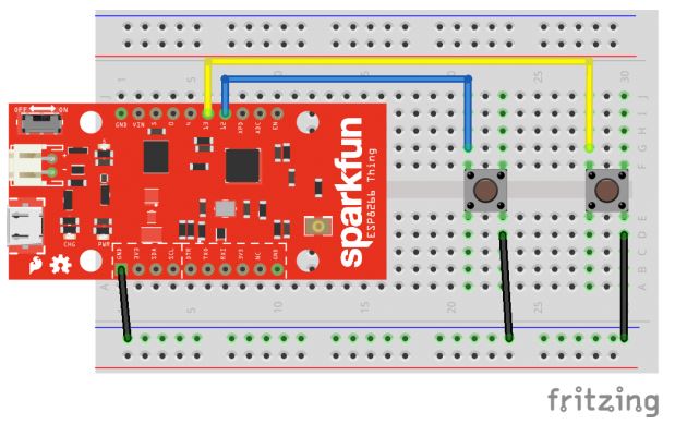 ESP8266 Thing Connections