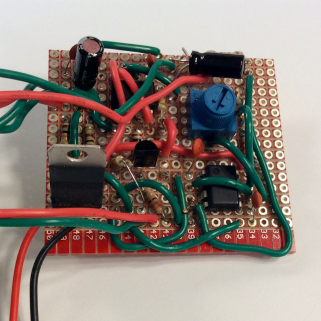 Completed owl circuit board