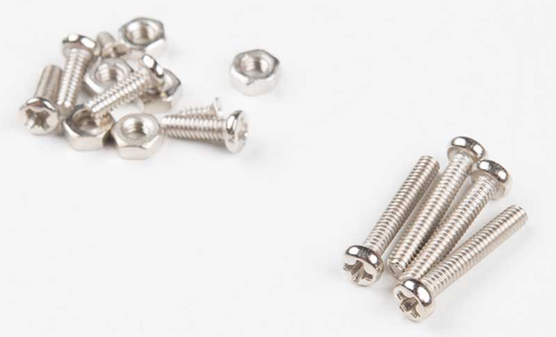 Long machine screws